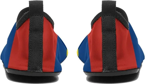 Vista 4 de Zapatos de agua con bandera colombiana, zapatos de playa para hombres y mujeres, tenis de natación y surf