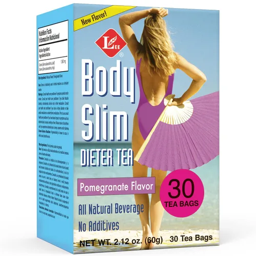 Vista 9 de Uncle Lee's Body Slim Dieters Tea, Té desintoxicante y adelgazante - Senna, naranja amarga, sabor canela y raíz de achicoria, laxante natural