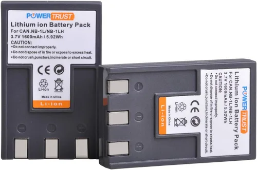 Vista 4 de Paquete de 2 baterías NB-1LH NB-1L + cargador USB LED para Canon IXY Digital 200 200a 300 300a 320 400 430 450 500 S200 S230 S330 PowerShot S200