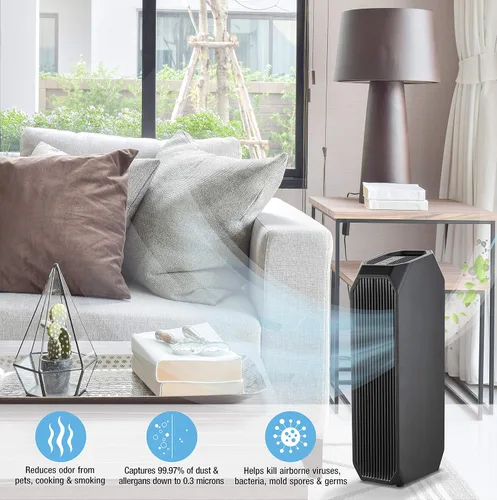 Vista 3 de Purificador de aire con luz germicida LED UV