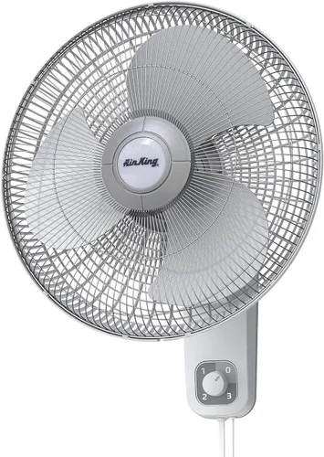 Vista 11 de Air King 9012 Ventilador oscilante de montaje en pared de grado comercial, 12 pulgadas, color blanco