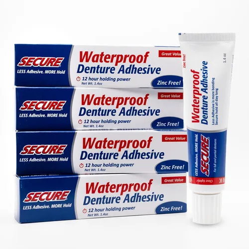 Vista 16 de Crema para dentadura postiza de Secure, 9002240001022, Un solo color, 1, 1 Sello impermeable - Ingredientes de grado alimenticio - Menos adhesivo