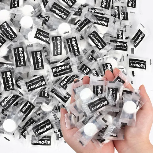 Vista 8 de BigOtters 100 toallas comprimidas, toallas faciales desechables para suministros de limpieza de viajes, toallitas expandibles
