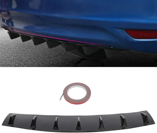 Vista 78 de SCITOO Alerón de borde de parachoques delantero mate negro para Ford Focus ST años 2013-2014 - Spoiler frontal de polipropileno