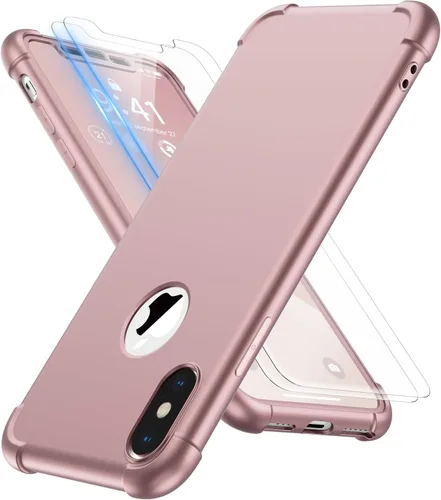 Vista 22 de ORETECH Funda para iPhone XR, con [2 x Protectores de Pantalla] [Prueba de Caídas de Grado Militar de 10 Pies] [Protección de Cámara] 360° A Prueba