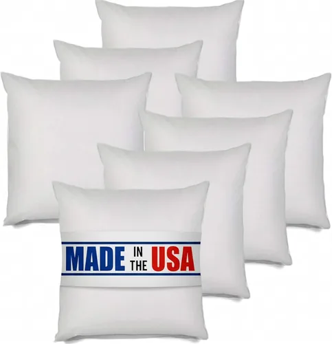 Vista 10 de MSD Relleno de almohada de 16 x 16 pulgadas, hipoalergénico, forma cuadrada, relleno estándar de poliéster blanco, relleno de almohada europea