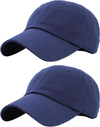 Vista 25 de KBETHOS Gorra de béisbol clásica unisex de algodón ajustable con corona baja - Sombrero liso para papá negro (1 unidad)