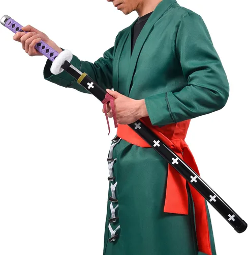 Vista 5 de Anime Sword 41 inch,Zorowado ichimonjiAnime Original Texture,for Role-Playing and Collection, with One Display Stand