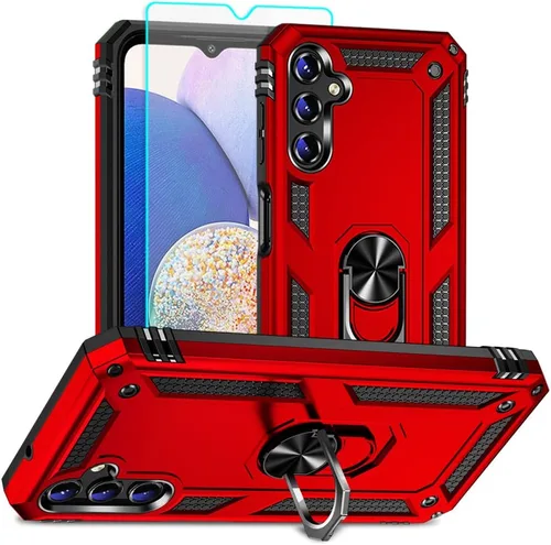 Vista 11 de Funda para Samsung A14 5G, Galaxy A14 5G con protector de pantalla HD, [grado militar de 16 pies probada en caídas], anillo protector a prueba