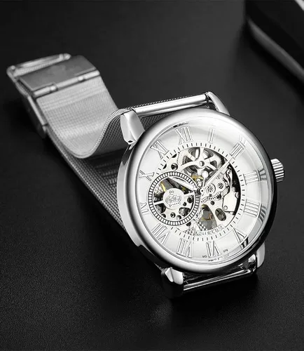 Vista 3 de Sweetbless Reloj de pulsera para hombre Royal Classic Roman Index Automatic-Self-Wind mecánico