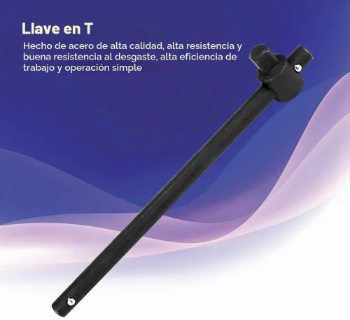Vista 5 de Fafeicy Barra deslizante de acero resistente con mango en T para aplicaciones automotrices e industriales (1 pulgada)