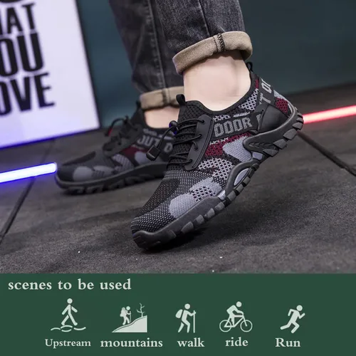 Vista 5 de Cuilurh Water Shoes Men Women, Unisex Hiking Shoes Quick Drying Swim Beach Aqua Shoes for Water Sport Travel Climbing Sneakers