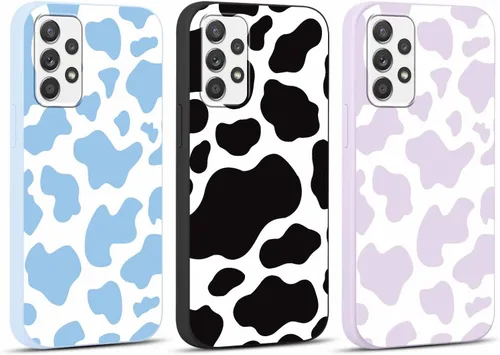Vista 45 de Pack de 2 fundas con estampado de guepardo para Samsung Galaxy A03s 4G de 6.5", fundas de diseño de patrón de leopardo de lujo, de silicona suave