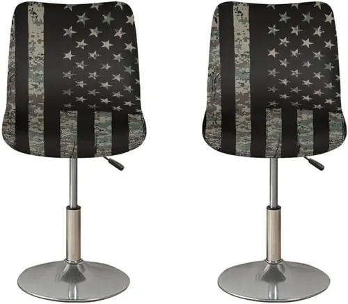 Vista 173 de American Eagle - Juego de 2 fundas para taburetes de bar para sillas de comedor, impermeables, antideslizantes, tamaño universal