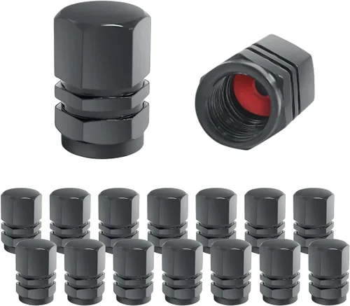 Vista 10 de 16 tapones universales para válvulas de neumáticos, impermeables, herméticas para automóviles, bicicletas, motocicletas, camiones (negro)