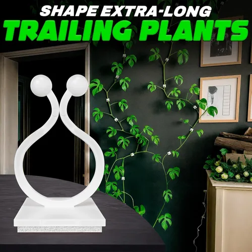 Vista 8 de 100 clips transparentes para plantas trepadoras de interior, clips de pared blancos y flexibles para plantas trepadoras para organizar enredaderas