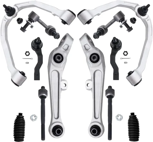 Vista 76 de Detroit Axle - Kit de extremo de 12 piezas para Ford Explorer Mercury Mountaineer 1998-2001 1999 2000, 2 brazos de control delanteros superiores