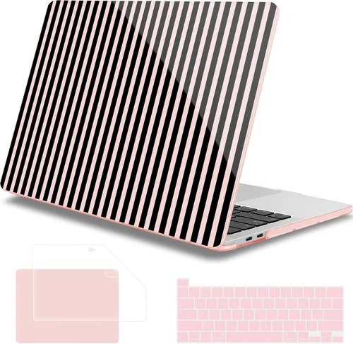 Vista 19 de Mektron Funda para MacBook Pro de 13 pulgadas 2022 2021 2020 versión A2338 M2 M1 A2289 A2251, cubierta rígida de plástico impresa para MacBook Pro