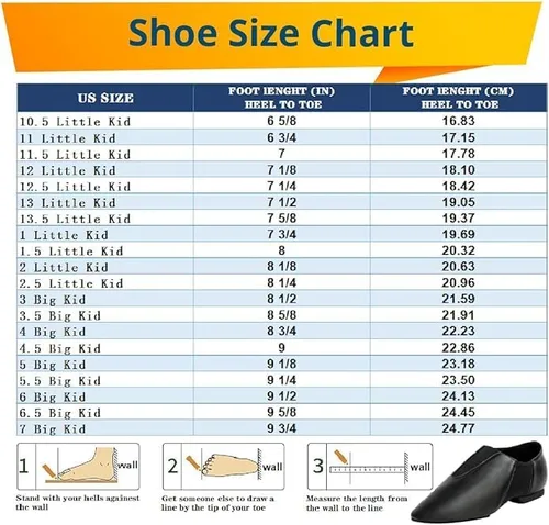 Vista 9 de Zapatos de jazz para niños, suela de cuero, para bailar para niñas y niños (niños pequeñosniños grandes)