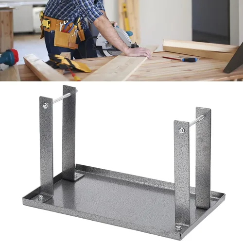 Vista 9 de Fdit Soporte para cepilladora eléctrica, mesa multifunción de aluminio para carpintería, tablero de soporte de 11.4 x 6.9 pulgadas, incluye patas