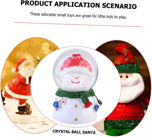 Vista 3 de 1 adorno de escritorio con luz LED adorable muñeco de nieve para niños y niñas, suministros de Navidad para mesita de noche y escritorio