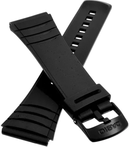 Vista 2 de Casio 10169264 - Correa de resina de repuesto de fábrica original para DBC-32-1A DBC-32-9A DBC-32C-1 DBC-32C-1B Negro - Moderno