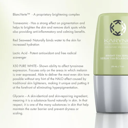 Vista 4 de KARYNG - Suero Bright TXA, suero iluminador para la piel, removedor de manchas oscuras para la cara, suero facial brillante, suero