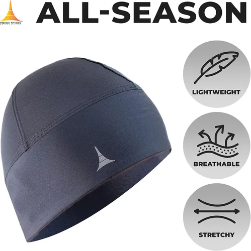 Vista 10 de Gorro para correr o forro para casco: máxima retención térmica y absorción de la humedad. Se ajusta debajo de cascos.