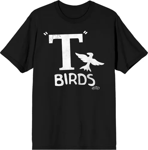 Vista 2 de Grease T-Birds - Camiseta de manga corta con cuello redondo