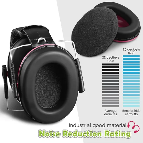 Vista 4 de Yunsailing Paquete de 9 orejeras de protección auditiva para niños, orejeras ajustables de ruido suave, 27 db, protección sensorial de oído