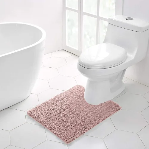 Vista 84 de Walensee Alfombra de baño antideslizante (32x20, azul oscuro) absorbente de agua, súper suave, felpilla peluda, lavable a máquina, se seca