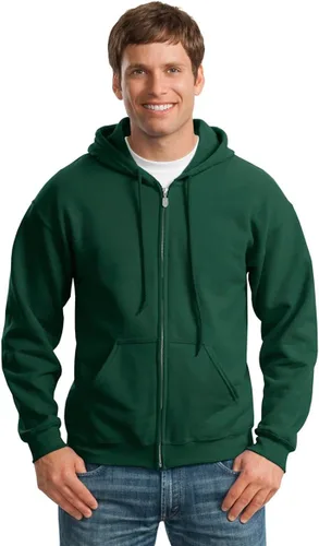 Vista 22 de Gildan Sudadera con capucha y cremallera completa para hombre