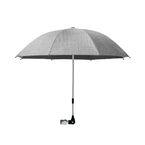 Vista 8 de Práctico y ligero, con clip, dirección ajustable, universal, cochecito de bebé paraguas, accesorio de paraguas para protección solar (negro)