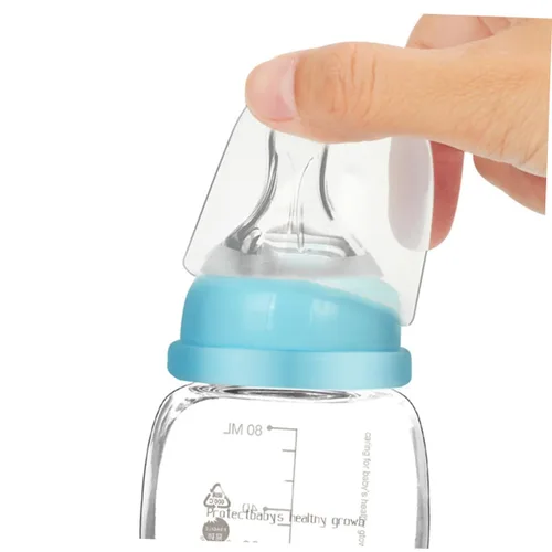 Vista 8 de Botella pequeña portátil de lactancia para recién nacidos, diseño antiflatulencia, alimentador ligero de jugo y leche