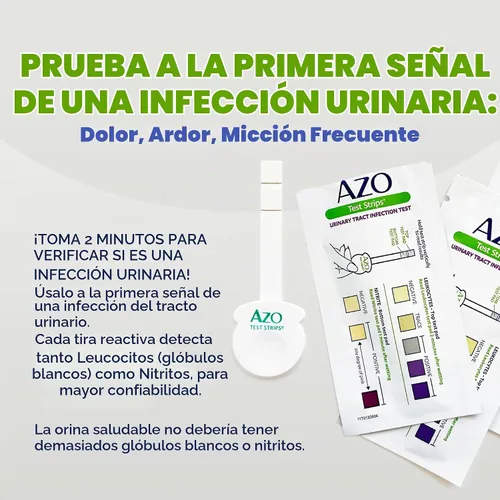 Vista 4 de AZO tiras de prueba de infección en el tracto urinario, B001G7R2PW, 1, 1 From the #1 Urinary Health Brand± Clinically Tested At Home UTI Test
