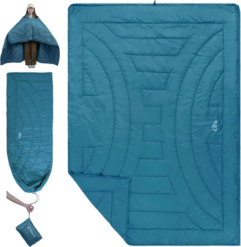 Vista 14 de iClimb - Manta de camping ultraligera y compacta con aislamiento Thinsulate 3M
