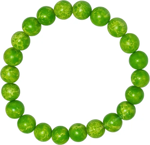 Vista 203 de Amazing Gemstone Crystal Bracelet for Women Men's Gifts - Protection Healing Crystal Bracelet - 8mm Gemstone Beaded Stretchable Bracelet Pulseras