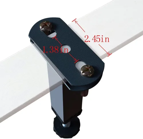 Vista 6 de Patas de soporte de metal para muebles, altura ajustable, marco central de cama resistente, elevadores de pies para plataforma Queen/King, piezas