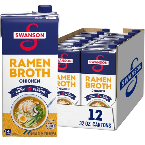 Vista 10 de SWANSON S Caldo de pollo ramen, cartón de 32 onzas