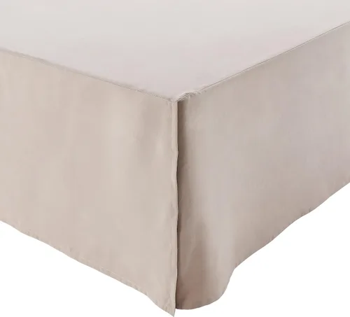 Vista 6 de Amazon Basics Falda de cama plisada ligera, individual, blanco brillante, sólido, (paquete de 8)