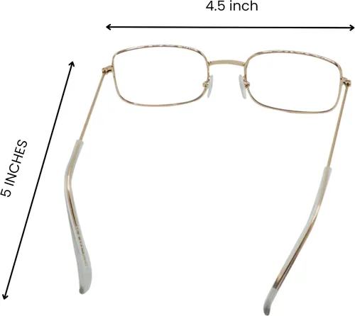 Vista 6 de 4E's Novelty Gafas de disfraz de anciana para niños y adultos, anteojos falsos rectangulares dorados, anteojos de anciana para el día 100