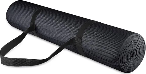 Vista 2 de Fitvids All Purpose Thick High Density No Tear Exercise Yoga Mat with Strap & Lightweight Features for Indoor & Outdoor Use