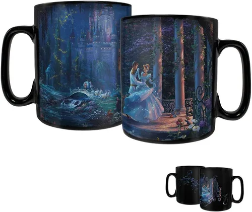 Vista 13 de Morphing Mugs Disney – Cenicienta Happily Ever After – Thomas Kinkade Studios – Una taza de cerámica que cambia de color de 11 onzas – Imagen