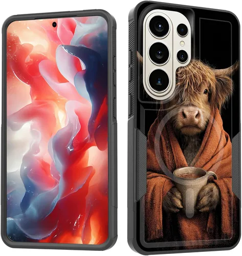 Vista 159 de Funda magnética para Galaxy A16 5G, [compatible con MagSafe] [protección contra caídas de grado militar] Funda resistente a prueba de golpes