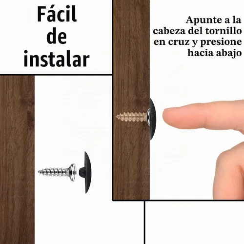 Vista 4 de Eersida 100 piezas de tapas para tornillos plásticos autorroscantes y 580 piezas de pegatinas autoadhesivas para cubrir agujeros de tornillos