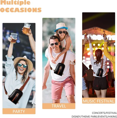 Vista 6 de INICAT Riñoneras para mujer, riñoneras de moda, bolsa pequeña con correa ajustable para viajes y deportes