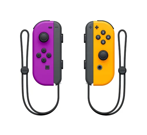 Vista 2 de Nintendo Neon Purple Neon Orange Joy-Con L-R - Switch