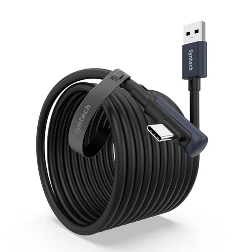 Vista 13 de Syntech Link Cable 10 FT Compatible with Oculus/Meta Quest 3/Meta Quest 3S, Quest2/Pro/Pico 4/Ultra Accessories and PC/SteamVR, High Speed PC Data