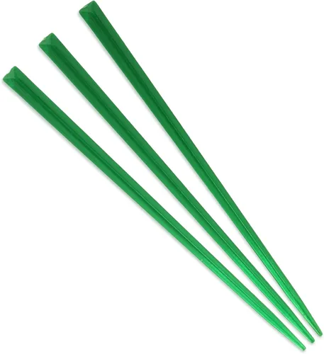 Vista 9 de BambooMN - Prisma triangular de plástico para aperitivos de frutas de 3.5" (9 cm) - Negro - 1000 piezas
