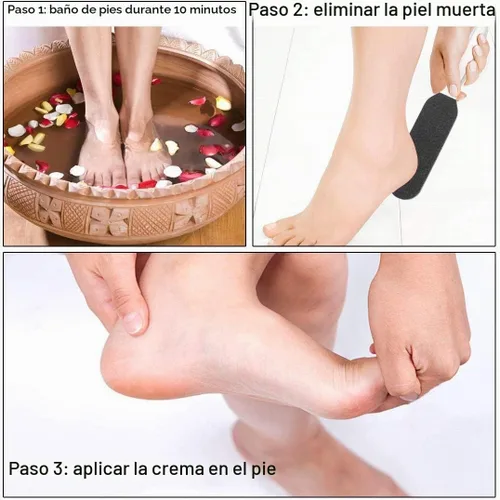 Vista 6 de 2 limas profesionales de pedicura para pies – Escofina reutilizable de acero inoxidable con 20 almohadillas reutilizables de doble cara gruesas